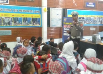 Satlantas Polres Solok Tanamkan Tertib Berlalu Lintas Semenjak Dini