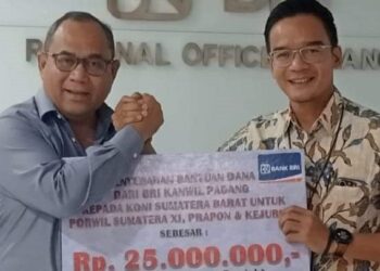 BRI Regional Padang Bantu KONI Sumbar
