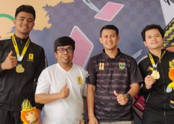 Mahasiswa Unand Atlet Bridge Sumbar Sumbang Medali Emas POMNAS XVIII-2023