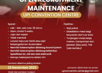 Ada Lowongan Kerja di UPI Convention Center