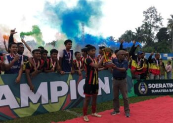 Kalahkan PSG U-15, Minang Sejagat FC U-15 Angkat Piala Soeratin U-15 Wakili Asprov PSSI Sumbar ke Nasional