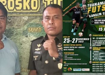 Kolaborasi dengan Afkot Padang, Turnamen Futsal SLTA dan SLTP Piala Danrem 032 Wirabraja Digelar Akhir November 2023 Ini