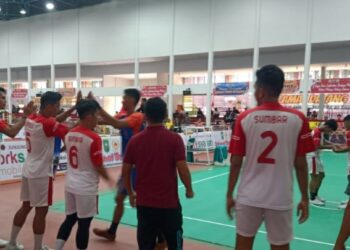 Porwil Sumatera XI-2023: Sepak Takraw Putra Double Tim Melaju ke Final