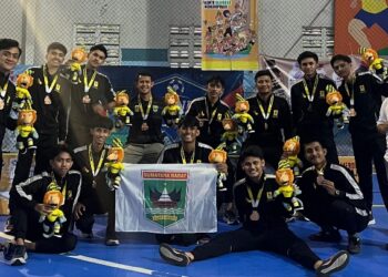 Diwakili Unand, Tim Futsal Mahasiswa Sumatera Barat Bawa Medali Perunggu POMNAS XVIII-2023 dari Banjarmasin