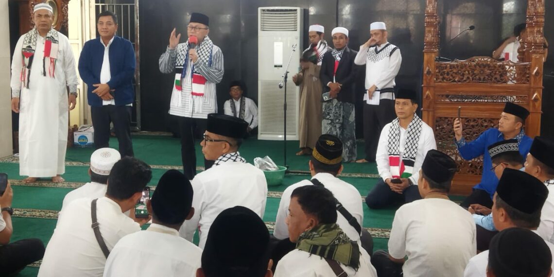 Mendag Hadiri Langsung Doa dan Zikir Bersama Solok Peduli Palestina