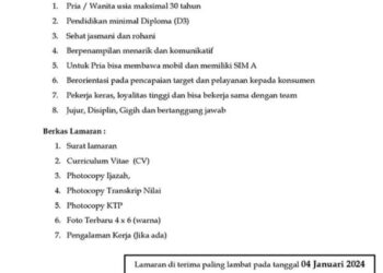 Lowongan Kerja di Politeknik LP3I Kampus Padang, untuk Posisi Berikut ini