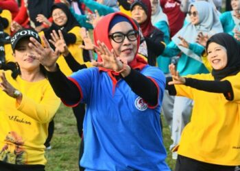 Cegah Penyakit Jantung Sejak Dini! YJI Padang Giatkan Senam Sehat di 11 Kecamatan