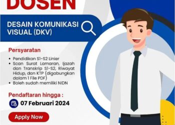 Lowongan Kerja Universitas Adzkia, Posisi Dosen DKV