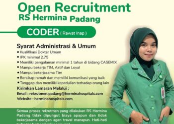 Ada Lowongan Kerja di Rumah Sakit Hermina Padang