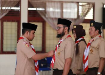 Pelantikan Pengurus Kwarran Lubuk Sikarah, Wawako: Buat Kehadiran Pramuka Benar-benar Dirasakan