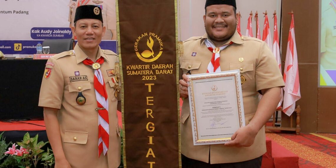 Kwartir Kabupaten Pasaman Sabet Penghargaan Kwartir Cabang Tergiat 1 di Tingkat Provinsi