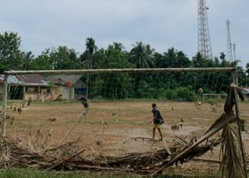 Lapangan SSB Remaja Tarusan, Tempat Kiper Timnas U-17 Indonesia Dibina Rusak Parah Terdampak Banjir Bandang
