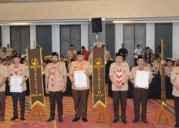 Kwarcab Gerakan Pramuka Kota Padang Raih Tergiat II Tahun 2023 Tingkat Sumbar
