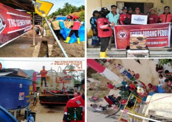 Empat Hari di Pessel, TRC dan MRT Semen Padang Distribusikan Logistik dan Air Bersih