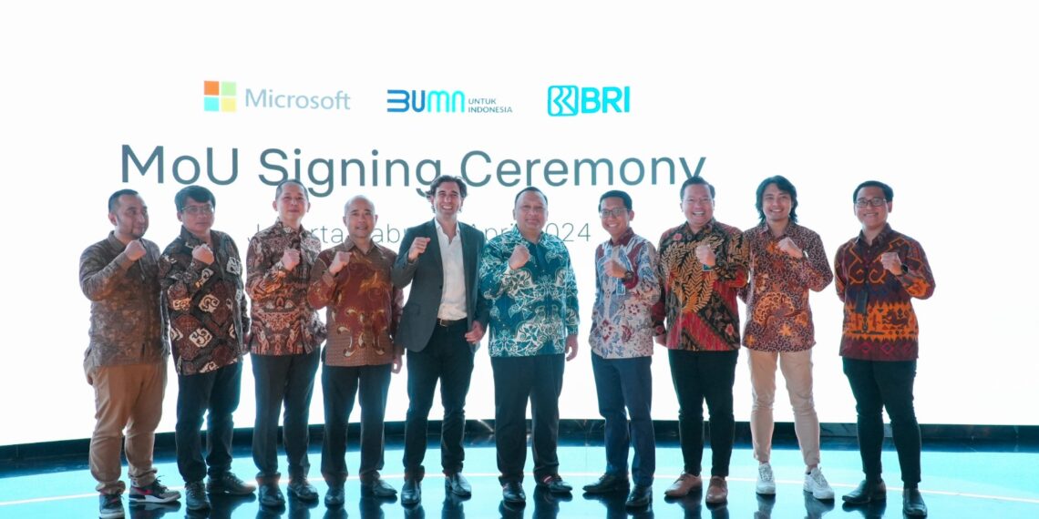 Terus Dorong Inklusi Keuangan di Indonesia, BRI Perkuat Kolaborasi Strategis dengan Microsoft