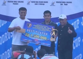 “Kicuah” Penjaga Gawang Jandia Eka, Geno Nofiansyah Kukuhkan Tim Tuan Rumah Kampiun Jordus Cup XX-2024