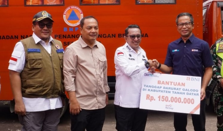 BNI Kembali Berikan Bantuan untuk Korban Bencana Alam Sumbar