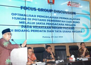 Optimalkan Pencegahan Permasalahan Hukum, Pemko Padang dan Kejari Gelar FGD