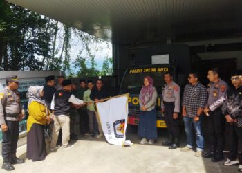 KPU Kota Solok Distribusikan Logistik PSU DPD Sumbar