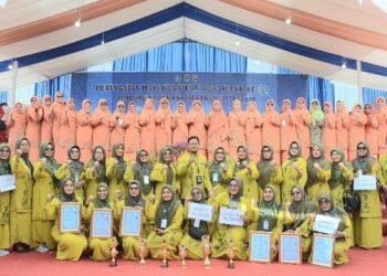 Kontingen Kota Padang Dulang Prestasi di Jambore Kader PKK Berprestasi Tingkat Sumbar 2024