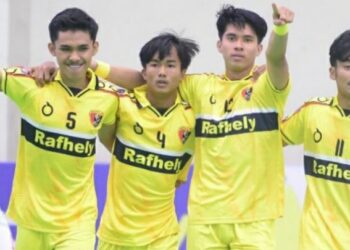 Singkirkan Binuang Muda Kalsel, Rafhely FC Sumbar ke Semifinal Liga Futsal Nusantara 2024