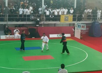 PON XXI-2024: Pesilat Sumbar, Muhammad Iqbal ke Semifinal Kelas A Putra