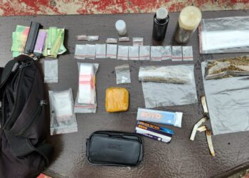 Tiga Pria Ditangkap Polisi di Koto Baru Solok, Belasan Paket Sabu dan Ganja Disita