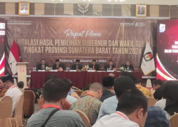 KPU Sumbar Gelar Rapat Pleno Rekapitulasi Suara Pilgub 2024