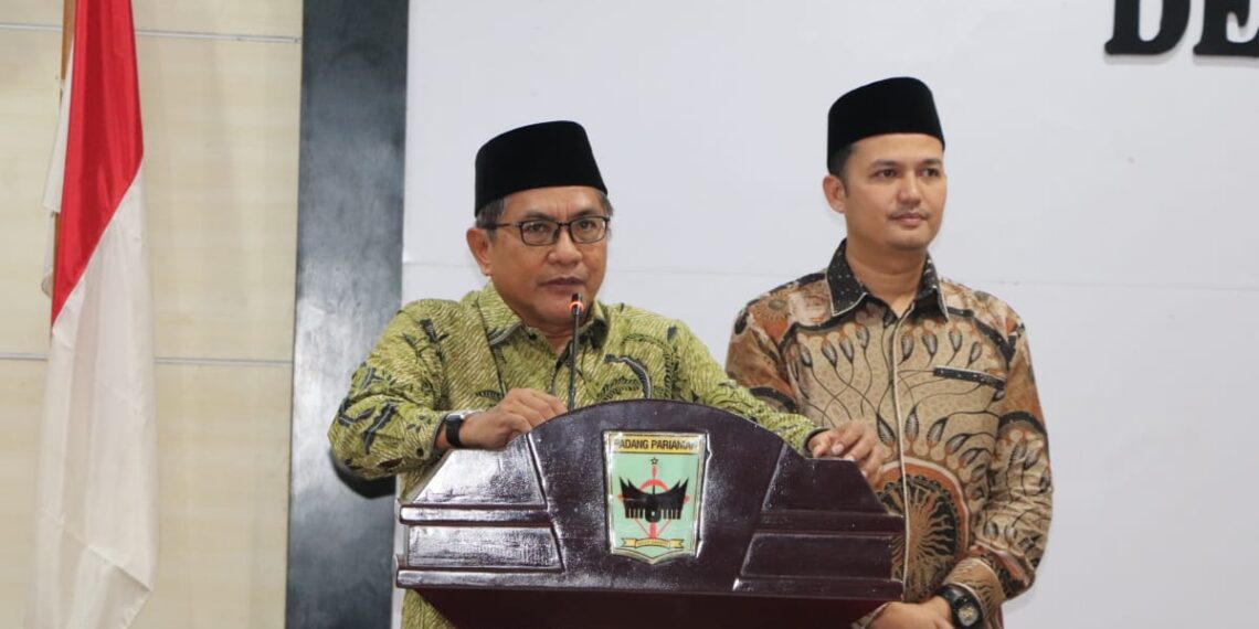 JKA- Rahmad Ditetapkan DPRD Sebagai Bupati dan Wakil Bupati Padang Pariaman Terpilih, Suhatri Bur Izin Pamit