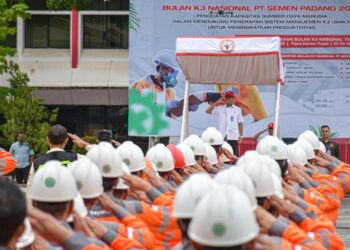 Gelar Peringatan Bulan K3 Nasional 2025, Dirut PT Semen Padang: Zero Accident Jadi Target Bersama