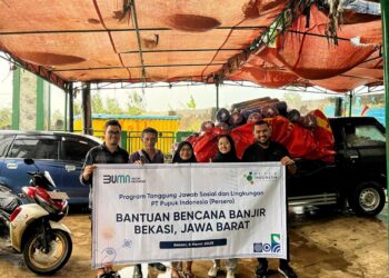 Pupuk Indonesia Salurkan Bantuan bagi Korban Banjir di Bekasi